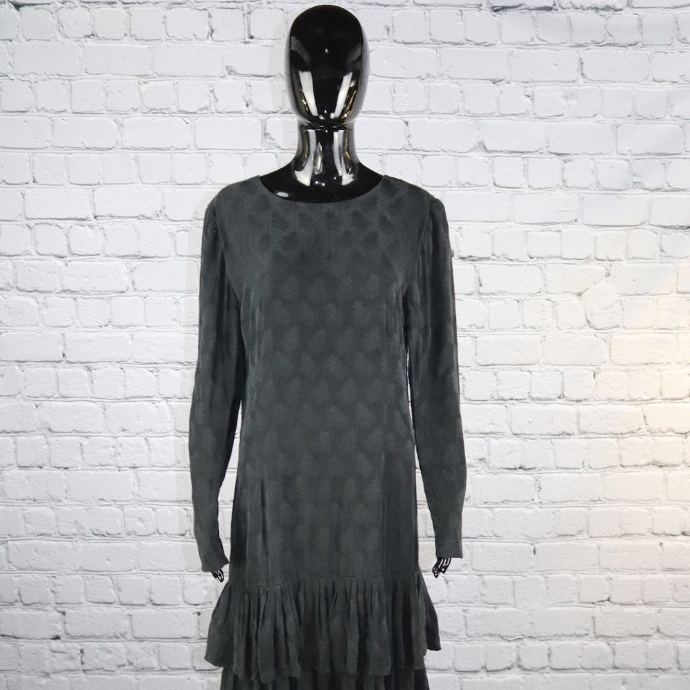 1960's Vintage Black Silk Dress by Liz Clairborne (SOLD)